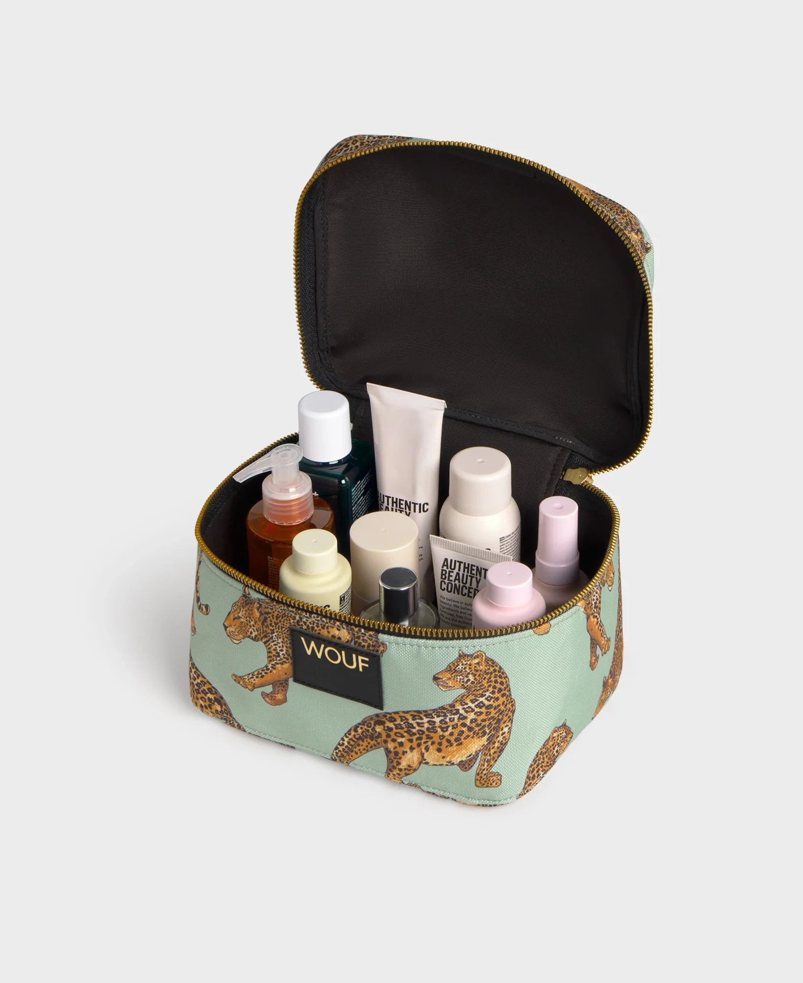 Emerald Leopard Vanity Bag - Image 2