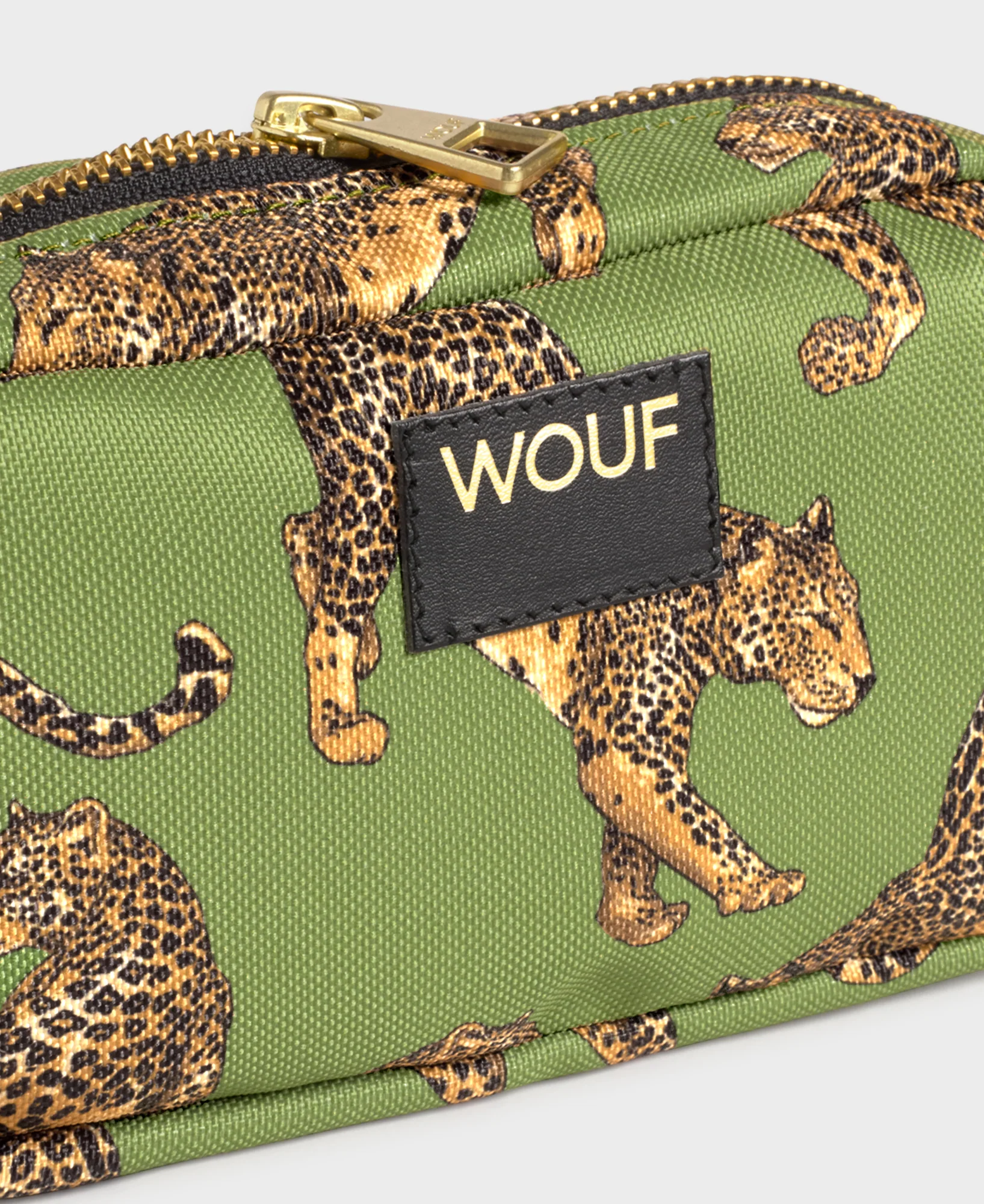 Olive Leopard Makeup Bag - Image 2